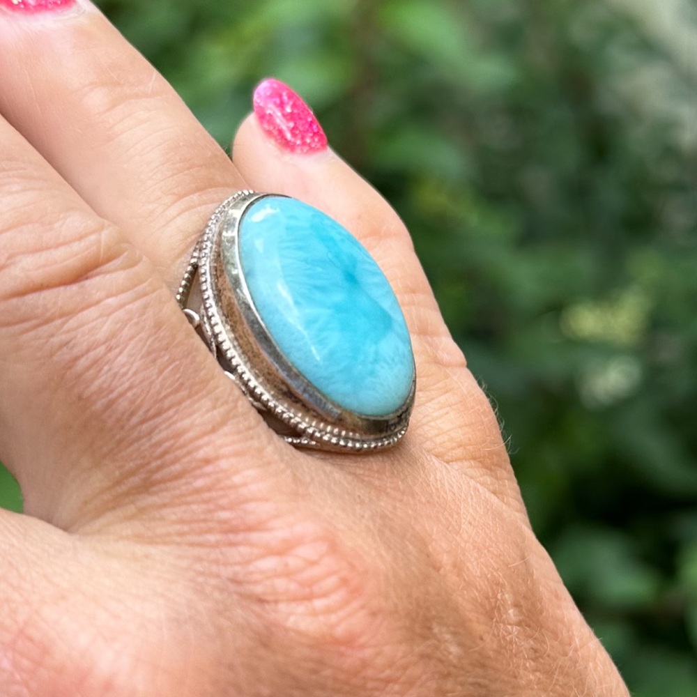 Gorgeous Larimar ring!